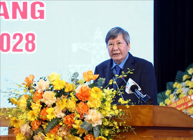 Ông Trần Thanh Hải, Phó Chủ tịch Thường trực Tổng Liên đoàn Lao động Việt Nam, phát biểu tại Đại hội. Ảnh: Quang Cường – TTXVN.