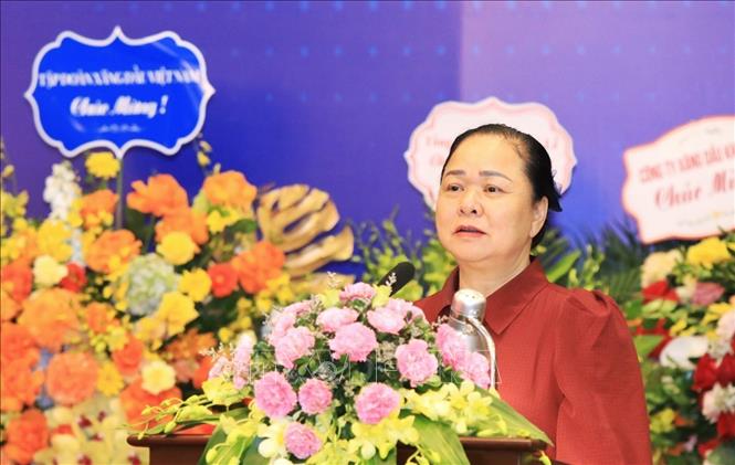 Đại diện doanh nghiệp trình bày tham luận. Ảnh: Tuấn Anh - TTXVN