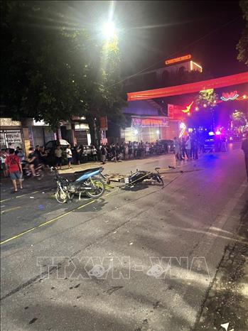 Hiện trường vụ tai nạn. Ảnh: TTXVN phát
