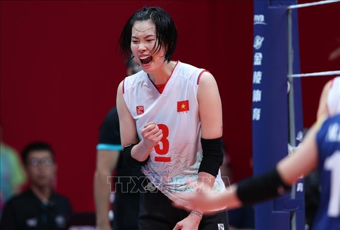 Niềm vui chiến thắng của Thanh Thuý (3). Ảnh: Hoàng Linh-TTXVN

