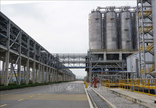 Nhà máy sản xuất của Tập đoàn Hóa chất HyosungVina (Hàn Quốc) tại Khu công nghiệp Cái Mép, thị xã Phú Mỹ, tỉnh Bà Rịa-Vũng Tàu. Ảnh: Hoàng Nhị - TTXVN