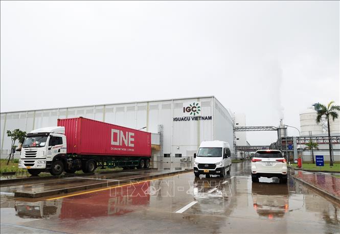 Công ty TNHH Iguacu Việt Nam có vốn đầu tư FDI đang hoạt động tại Khu công nghiệp chuyên sâu Phú Mỹ 3, thị xã Phú Mỹ, tỉnh Bà Rịa - Vũng Tàu. Ảnh: Hồng Đạt - TTXVN
