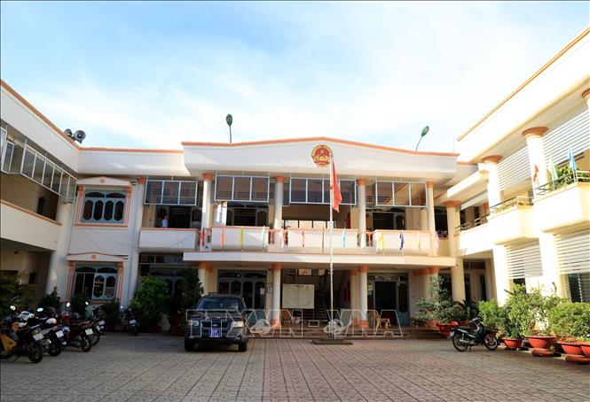 Trụ sở UBND Phường 1, thành phố Tây Ninh, tỉnh Tây Ninh. Ảnh: Hồng Đạt - TTXVN
