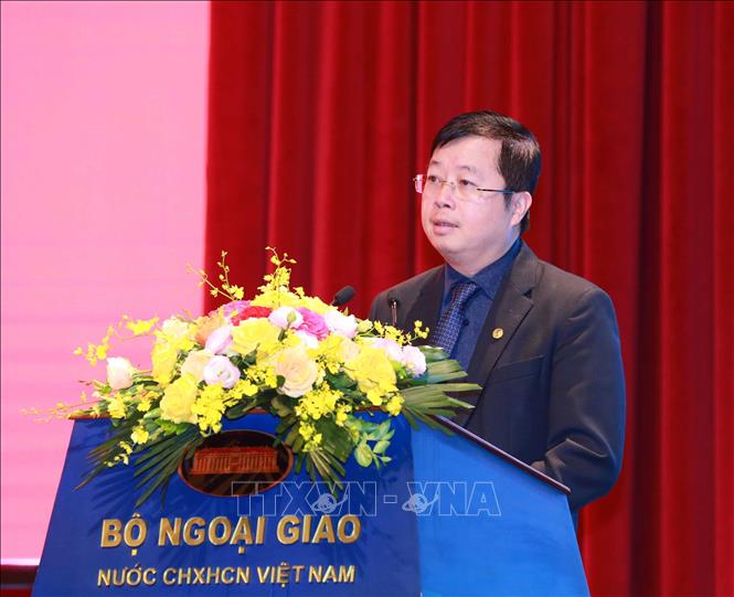 Thứ trưởng Bộ Thông tin và Truyền thông Nguyễn Thanh Lâm phát biểu tại hội nghị. Ảnh: Phương Hoa - TTXVN