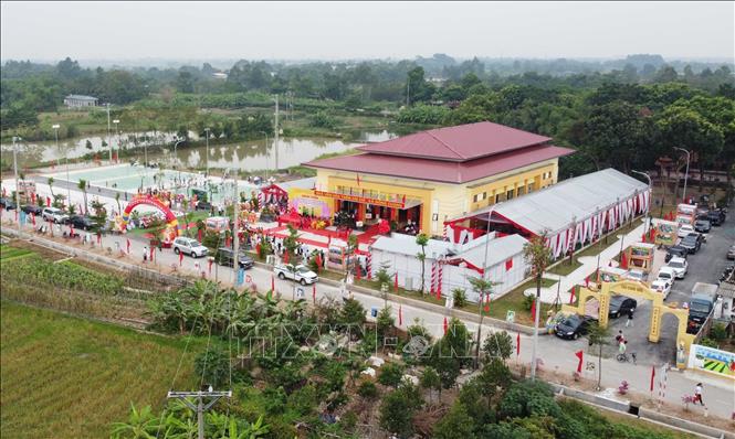 Khu Thiết chế văn hóa, thể thao Làng Văn hóa Kiểu mẫu thôn Chi Chỉ, xã Đồng Cương, huyện Yên Lạc. Ảnh: Hoàng Hùng – TTXVN
