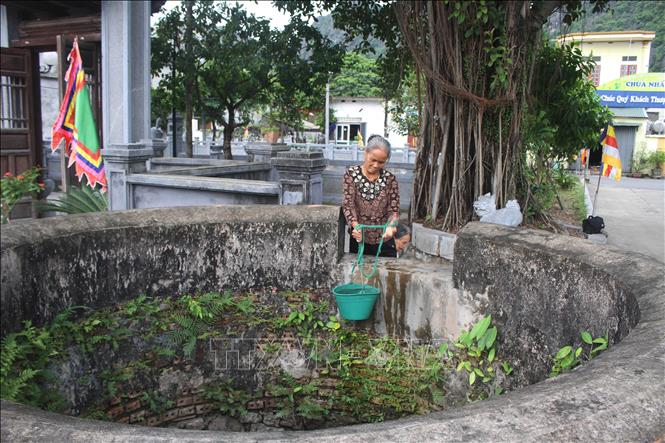 Giếng làng Yên Thành, xã Trường Yên (Hoa Lư, Ninh Bình) phục vụ đời sống sinh hoạt của người dân địa phương. Ảnh: Hải Yến - TTXVN