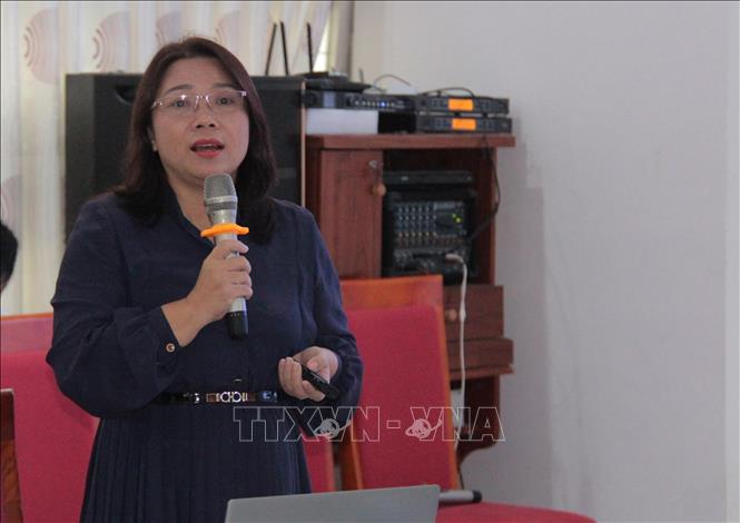 Chuyên gia phát biểu tại Diễn đàn. Ảnh: Văn Dũng - TTXVN