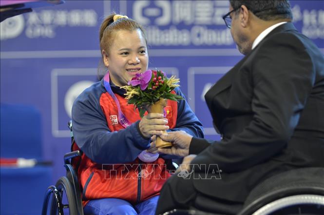 VĐV Đặng Thị Linh Phượng. Ảnh: TTXVN phát