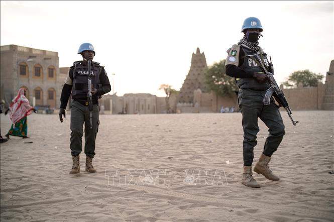 Lực lượng MINUSMA tuần tra tại Timbuktu, Mali. Ảnh: AFP/TTXVN