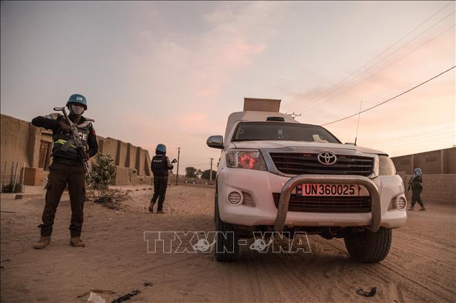 Lực lượng MINUSMA tuần tra tại Timbuktu, Mali. Ảnh: AFP/TTXVN