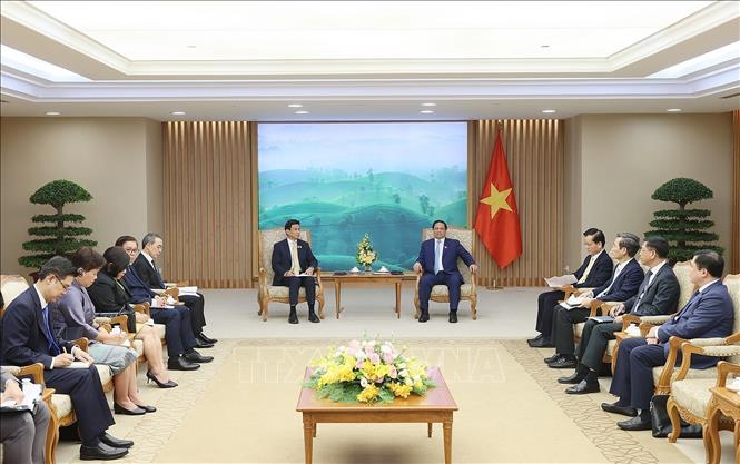 A view of the reception. VNA Photo: Dương Giang