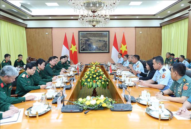 Quang cảnh phiên đối thoại Chính sách Quốc phòng Việt Nam - Indonesia lần thứ 3. Ảnh: An Đăng - TTXVN