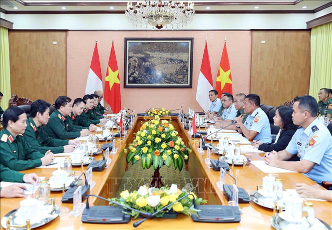 Quang cảnh phiên đối thoại Chính sách Quốc phòng Việt Nam - Indonesia lần thứ 3. Ảnh: An Đăng - TTXVN