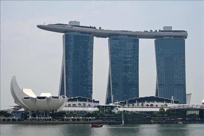 (Tư liệu) Khu nghỉ dưỡng Marina Bay Sands ở Singapore. Ảnh: AFP/TTXVN