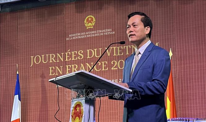 Deputy Minister of Foreign Affairs Ha Kim Ngoc speaks at the event. VNA Photo: Nguyễn Ngọc Hiệp