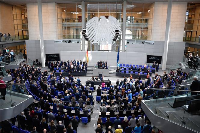 Toàn cảnh một phiên họp Quốc hội Đức ở Berlin, ngày 11/10/2023. Ảnh: AFP/TTXVN