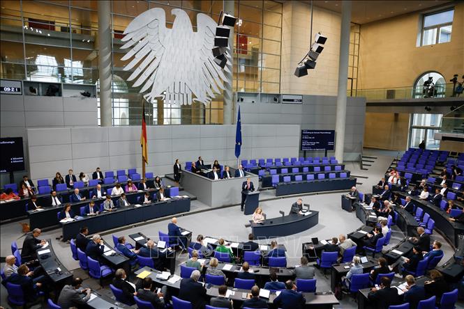 Toàn cảnh một phiên họp Quốc hội Đức ở Berlin, ngày 22/9/2023. Ảnh: AFP/TTXVN