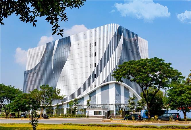 Tòa nhà VNPT IDC tại khu công nghệ cao Hòa Lạc. Ảnh: TTXVN