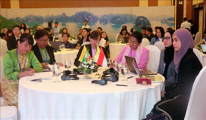 Foreign delegates attend the forum. VNA Photo: Văn Đức