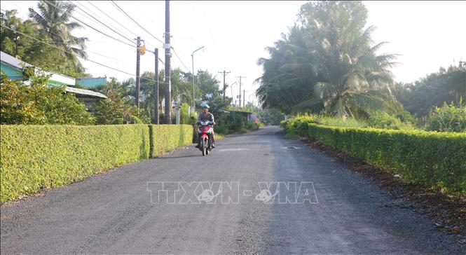  Đường lãng ngõ xóm ở khu dân trên địa bàn tỉnh Sóc Trăng. Ảnh Tuấn Phi-TTXVN