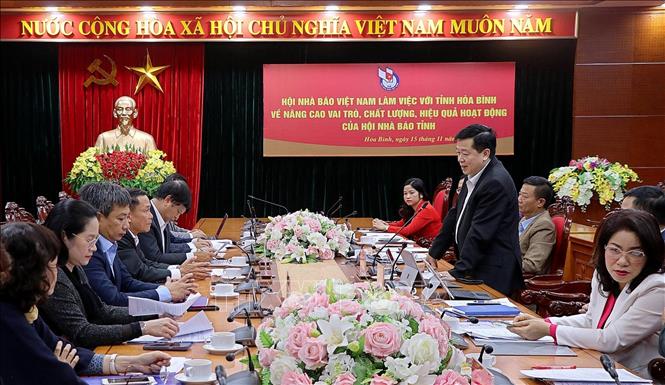Quang cảnh buổi làm việc. Ảnh: Thanh Hải - TTXVN  