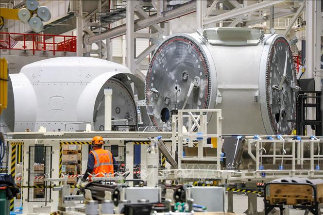 Nhà máy của công ty phát triển năng lượng Siemens Energy ở  Cuxhaven, Đức. Ảnh: AFP/TTXVN