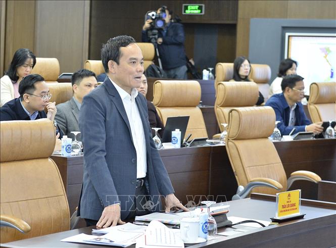 Phó Thủ tướng Trần Lưu Quang phát biểu chỉ đạo. Ảnh: Minh Đức - TTXVN