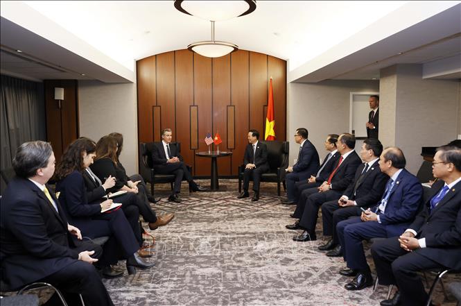 Chủ tịch nước Võ Văn Thưởng tiếp Thống đốc bang California Gavin Newsom. Ảnh: Thống Nhất – TTXVN
