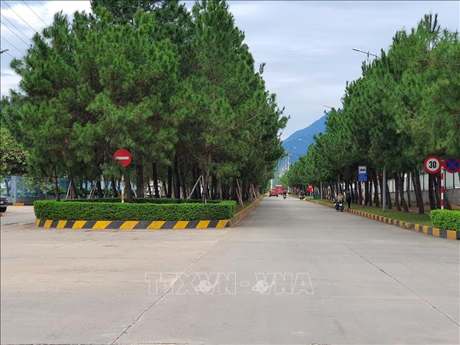 Khu công nghiệp Bá Thiện, nằm trên địa bàn huyện Bình Xuyên, tỉnh Vĩnh Phúc có cảnh quan xanh,sạch, đẹp. Ảnh: Nguyễn Trọng Lịch- TTXVN