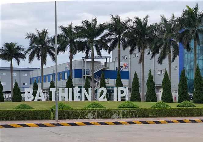 Khu công nghiệp Bá Thiện, nằm trên địa bàn huyện Bình Xuyên, tỉnh Vĩnh Phúc có cảnh quan xanh,sạch, đẹp. Ảnh: Nguyễn Trọng Lịch- TTXVN