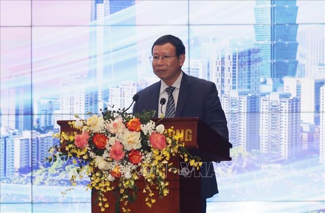 Ông Bùi Ngọc Hải, Phó Trưởng ban Ban Quản lý Khu Kinh tế Hải Phòng phát biểu tại chương trình. Ảnh: TTXVN phát.