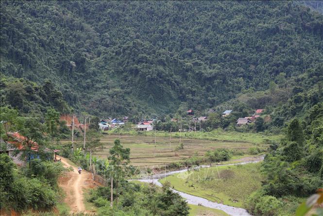Bản Na Ngân, xã Nga My (Tương Dương, Nghệ An). Ảnh: Xuân Tiến - TTXVN 