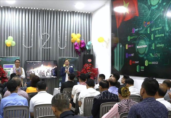 Lễ khai trương Văn phòng U2U tại Campuchia. Ảnh: Hoàng Minh - PV TTXVN tại Campuchia. 