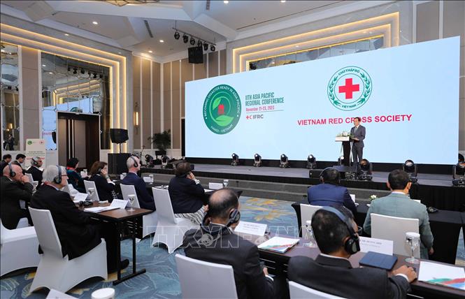 The 11th Asia-Pacific Regional Conference of the International Federation of Red Cross and Red Crescent Societies takes place in Hanoi on November 21. VNA Photo: Thanh Tùng