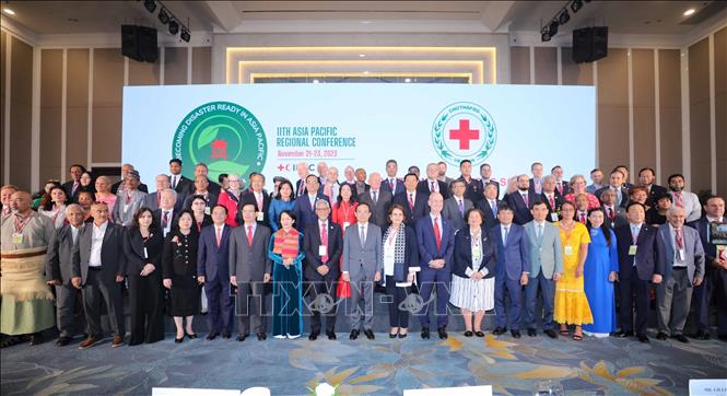 The 11th Asia-Pacific Regional Conference of the International Federation of Red Cross and Red Crescent Societies takes place in Hanoi on November 21. VNA Photo: Thanh Tùng