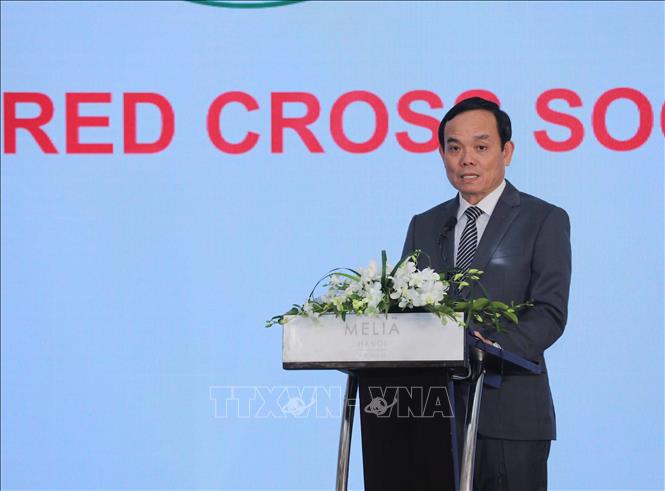 Deputy Prime Minister Tran Luu Quang speaks at the conference. VNA Photo: Thanh Tùng