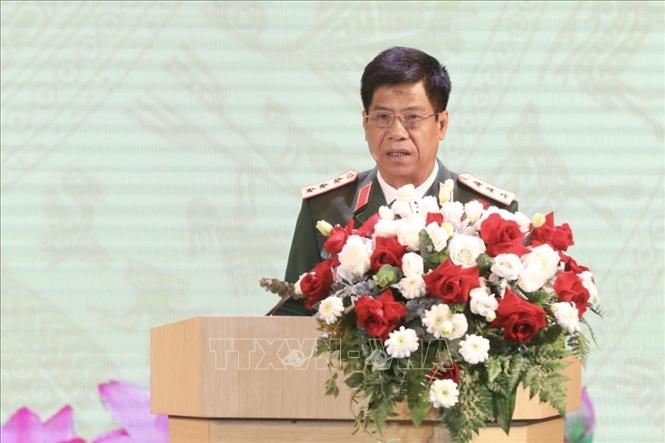 Thượng tướng Nguyễn Văn Nghĩa, Phó Tổng Tham mưu trưởng Quân đội Nhân dân Việt Nam phát biểu. Ảnh: Minh Quyết - TTXVN