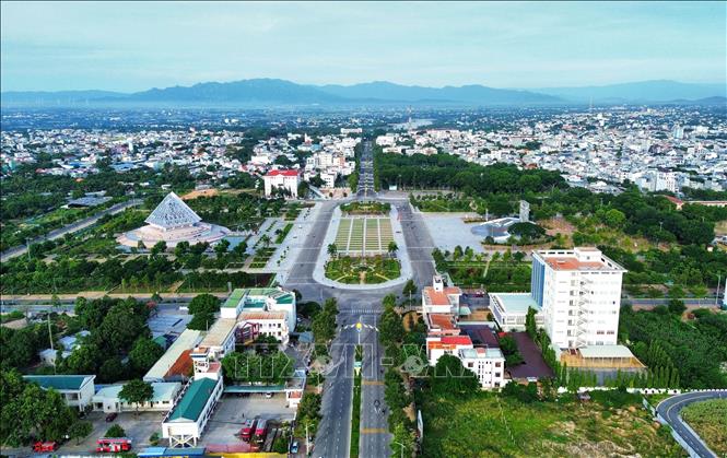 Khu vực trung tâm thành phố Phan Rang – Tháp Chàm (Ninh Thuận). Ảnh: Nguyễn Thành – TTXVN