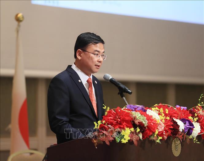 Ông Phạm Quang Hiệu, Đại sứ Việt Nam tại Nhật Bản phát biểu. Ảnh: Thống Nhất – TTXVN
