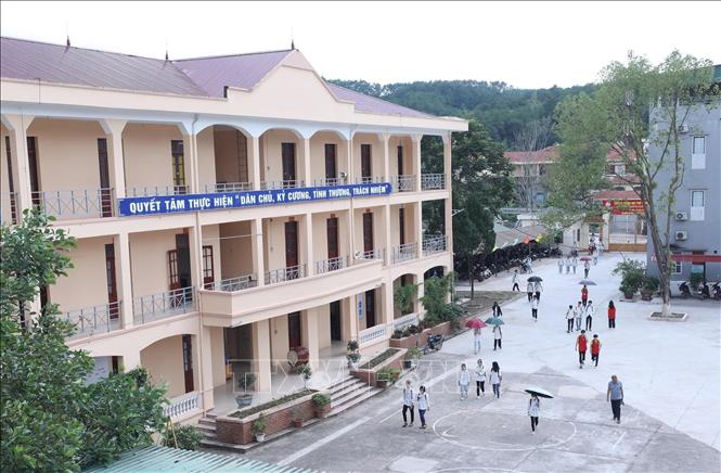 Trường THPT Đình Lập, huyện Đình Lập, tỉnh Lạng Sơn. Ảnh: Anh Tuấn – TTXVN