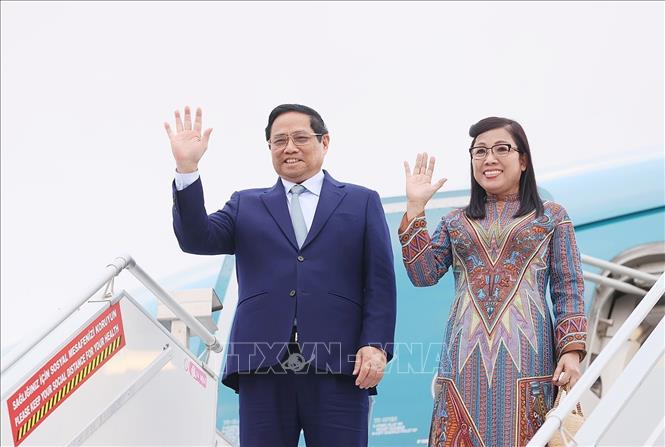 Thủ tướng Phạm Minh Chính và Phu nhân rời Ankara, kết thúc tốt đẹp chuyến thăm chính thức Thổ Nhĩ Kỳ. Ảnh: Dương Giang-TTXVN