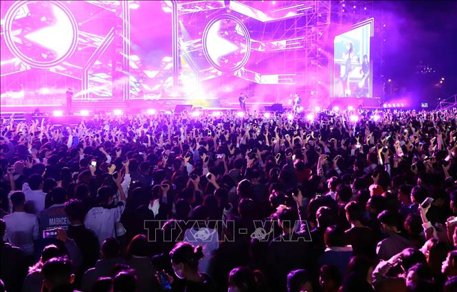 Lễ hội thu hút hàng nghìn bạn trẻ. Ảnh: Thế Duyệt – TTXVN 