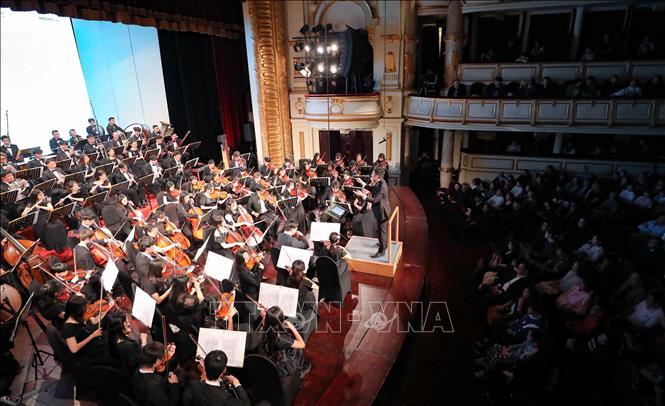 Buổi hòa nhạc VYO Grand Concert 2023. Ảnh: Thanh Tùng - TTXVN 