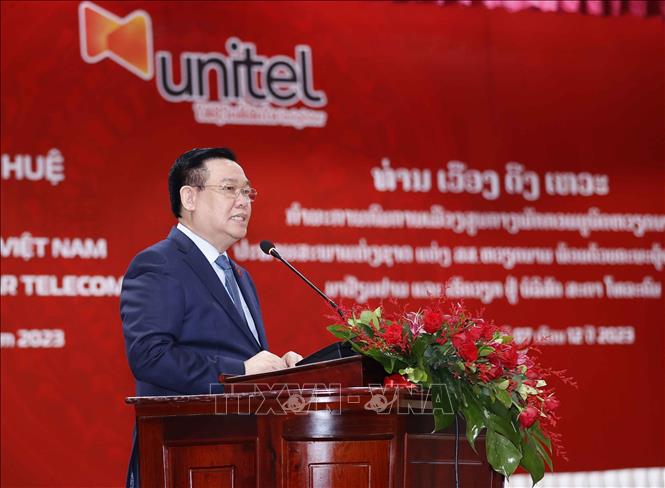 Chủ tịch Quốc hội Vương Đình Huệ phát biểu. Ảnh: Doãn Tấn - TTXVN