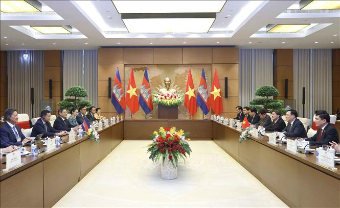 Quang cảnh hội kiến. Ảnh: Doãn Tấn – TTXVN