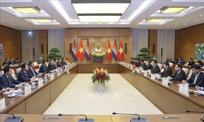 Quang cảnh hội kiến. Ảnh: Doãn Tấn – TTXVN
