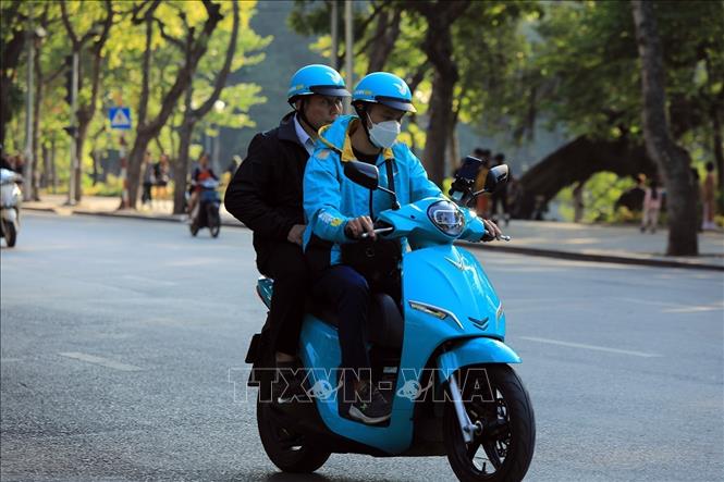 Xanh SM Bike (Công ty Cổ phần Di chuyển Xanh và Thông minh GSM) chính thức đi vào hoạt động tại Hà Nội, mang đến cho người dân Thủ đô thêm một lựa chọn di chuyển tiện lợi, an toàn và thân thiện môi trường. Ảnh: Tuấn Anh - TTXVN