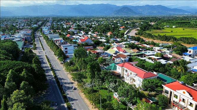 Thị trấn Tân Sơn (Ninh Sơn, Ninh Thuận). Ảnh: Nguyễn Thành – TTXVN