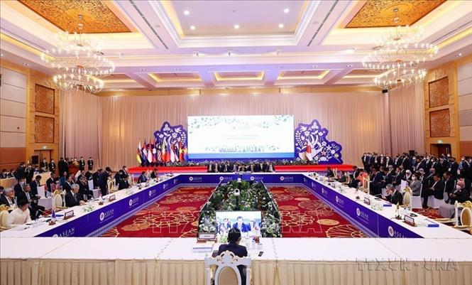 Hội nghị Cấp cao ASEAN - Nhật Bản lần thứ 25 tại Phnom Penh, Campuchia  (12/11/2022). Ảnh: Dương Giang-TTXVN