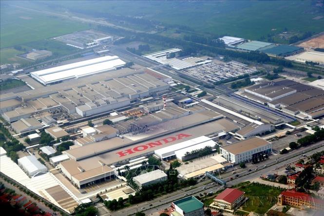 Nhật Bản là nhà đầu tư trực tiếp nước ngoài (FDI) lớn thứ 3 của ASEAN và là đối tác kinh tế hàng đầu của Việt Nam. Trong ảnh: Nhà máy của Công ty Honda Việt Nam (vốn đầu tư của Nhật Bản) tại thành phố Phúc Yên (Vĩnh Phúc). Ảnh: Danh Lam – TTXVN